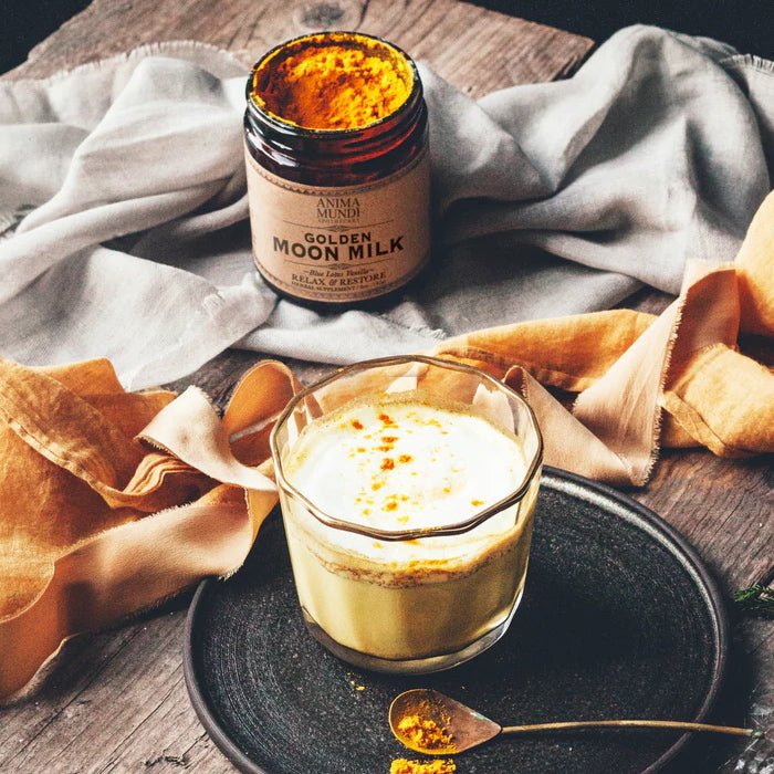Golden Moon Milk: Blue Lotus Vanilla - mood drink