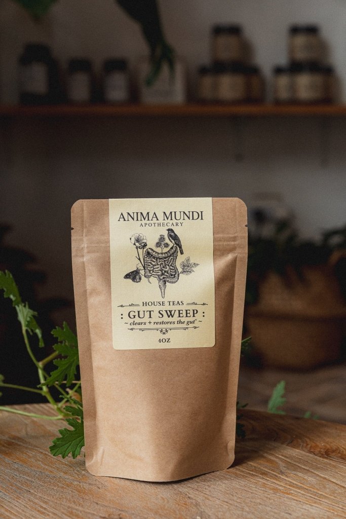 Anima Mundi Gut Sweep | Intestinal Love, Parasite Support Tea - Verpackung