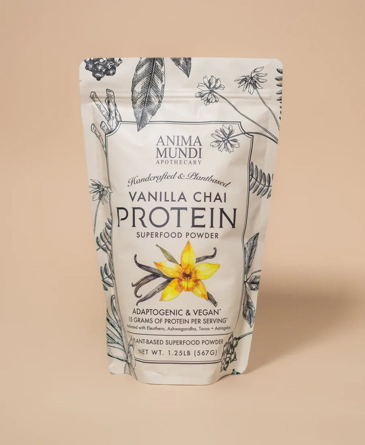 Vanilla Chai Protein | Adaptogenic Superfood Powder 567 g - Blanda Beauty