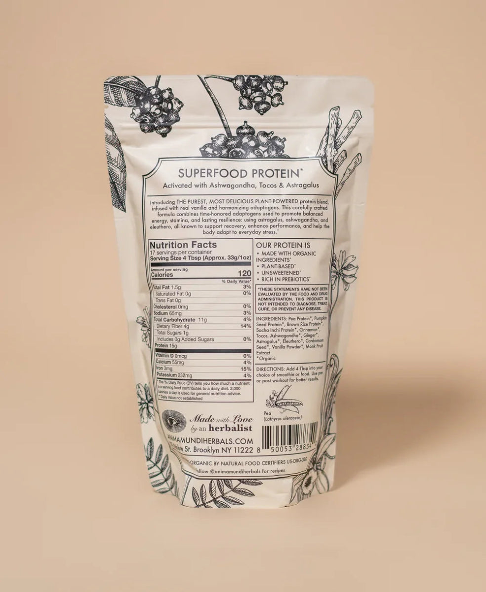 Vanilla Chai Protein | Adaptogenic Superfood Powder 567 g - Blanda Beauty