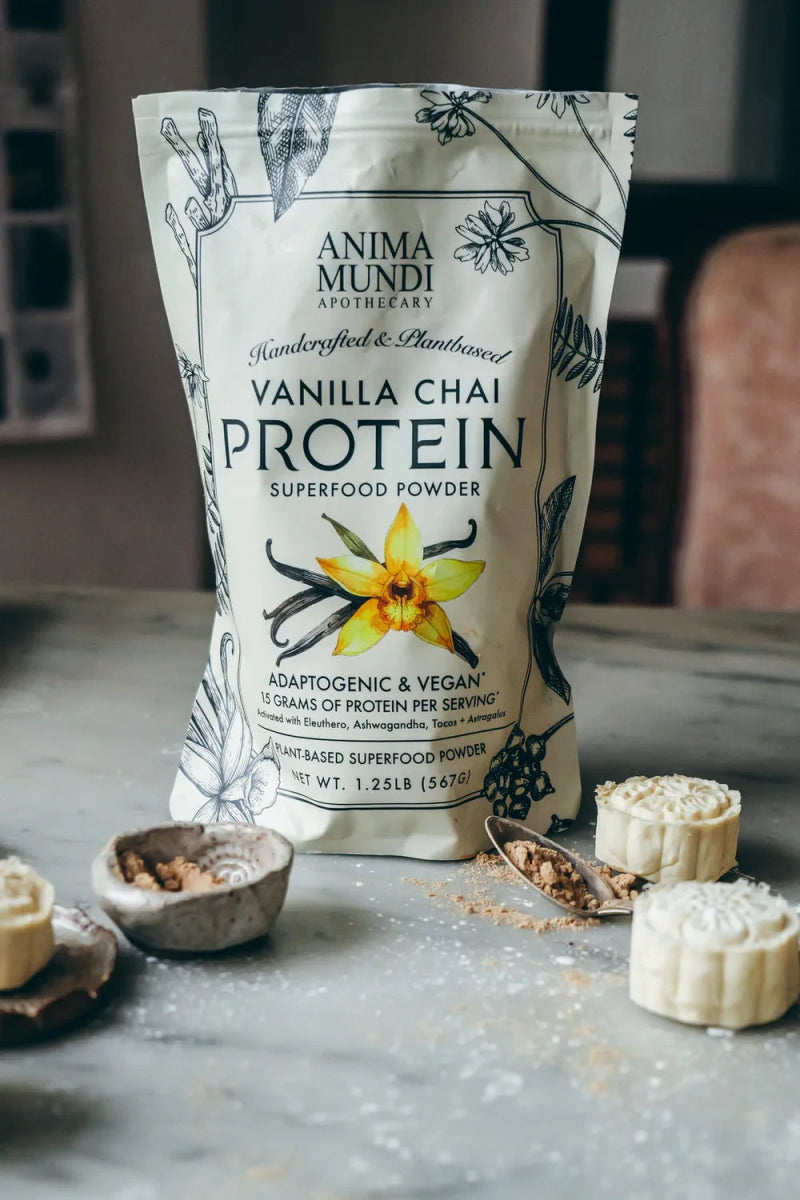 Vanilla Chai Protein | Adaptogenic Superfood Powder 567 g - Blanda Beauty