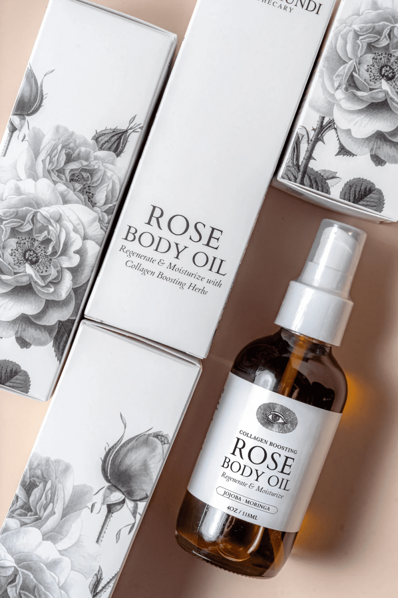 Rose Body Oil | Restorative + Moisturizing 118 ml - Blanda Beauty