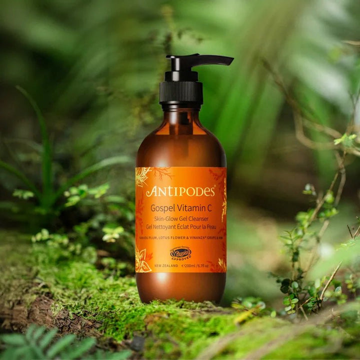 Gospel Vitamin C Skin Glow Gel Cleanser in Nature