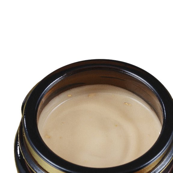 Anitpodes Kiwi Seed Gold Luminous Eye Cream - open jar from above