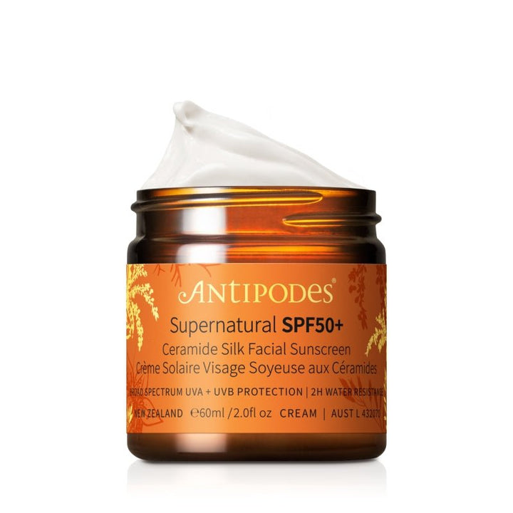 Antipodes Supernatural SPF50+ Ceramide Silk Facial Sunscreen - cover photo