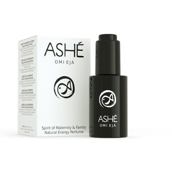 Ashé Omi Eja perfume oil with packaging