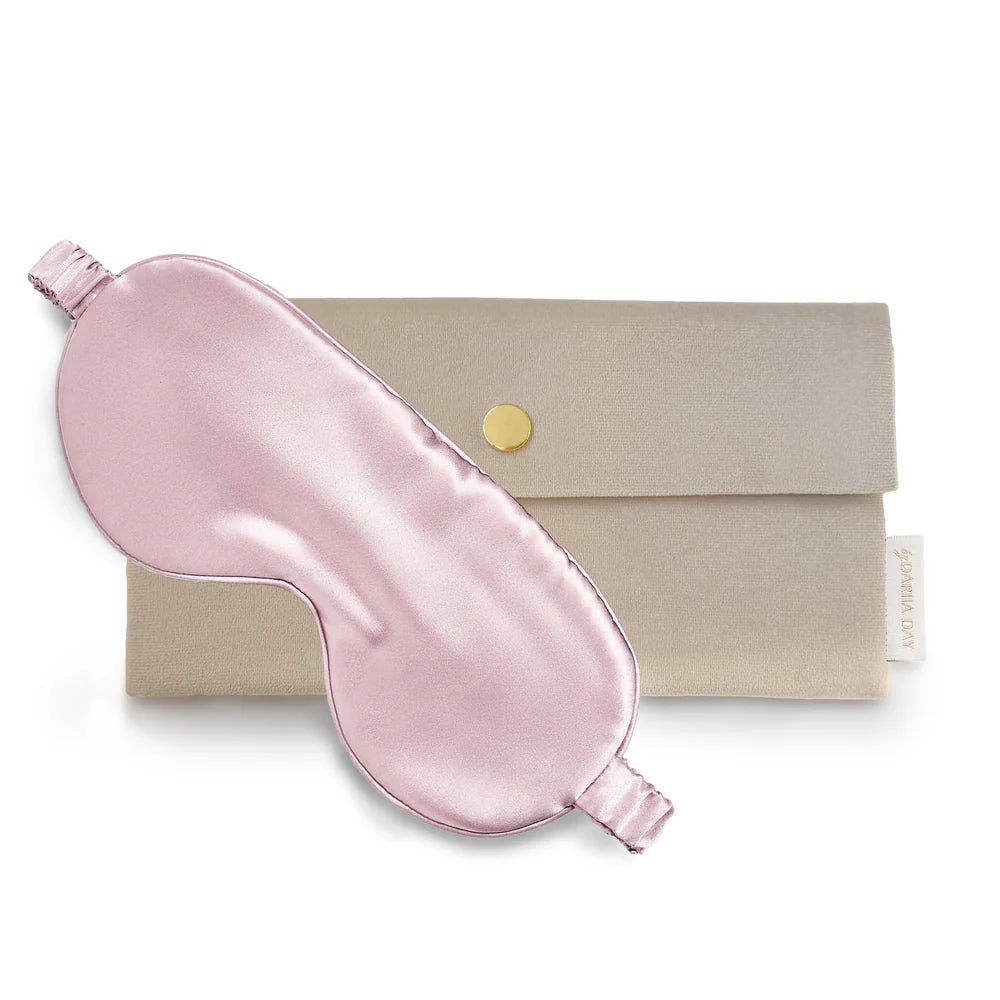 Silk Eye Mask Blush Pink - Blanda Beauty