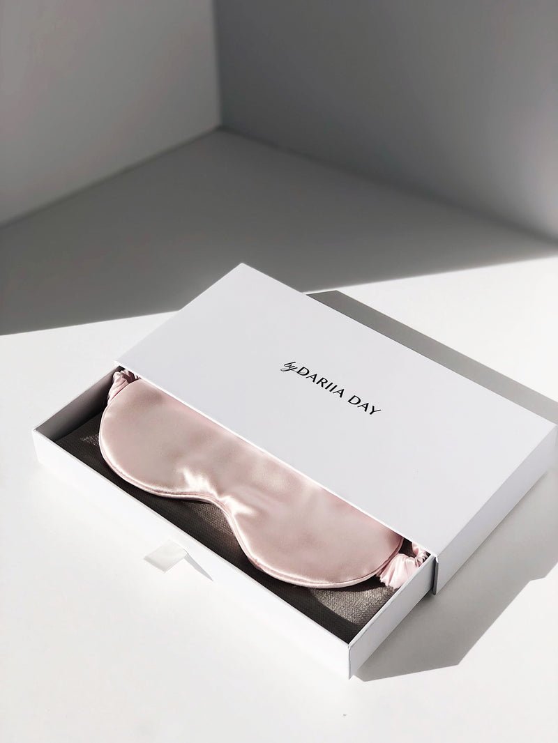 Silk Eye Mask Blush Pink Verpackung