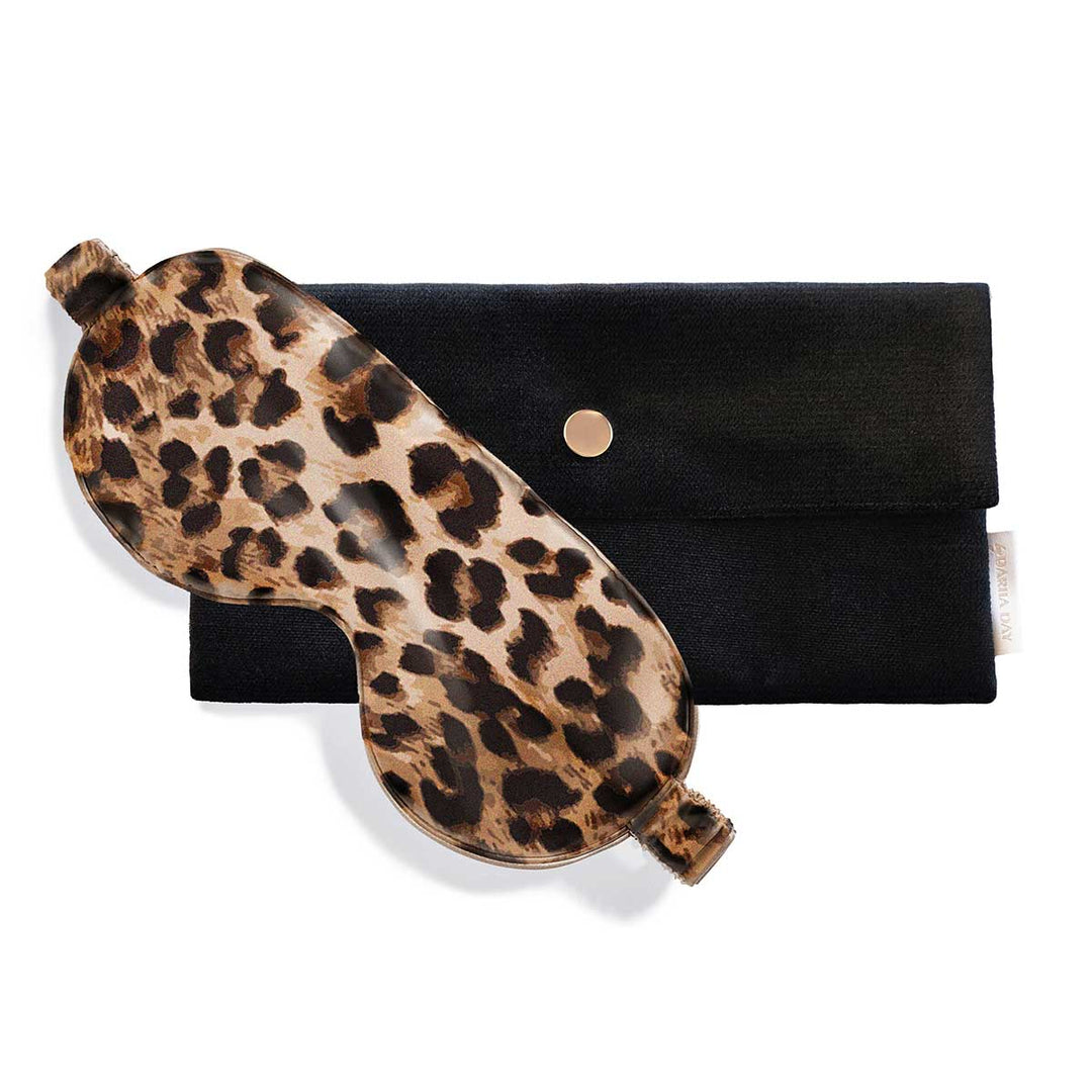 Silk Eye Mask Leopard - Blanda Beauty