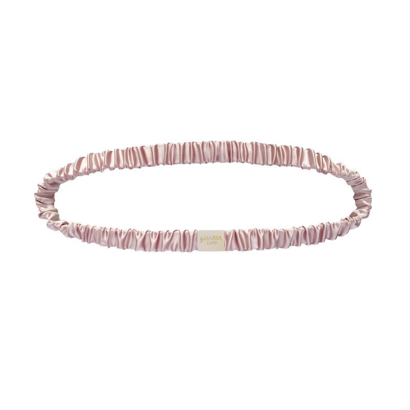 Diadema de Seda Rosa Rubor