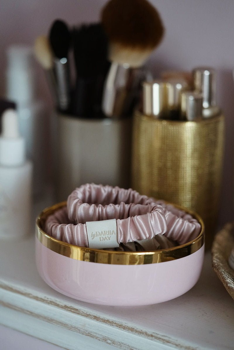 Diadema De Seda Rosa Rubor Bodegón