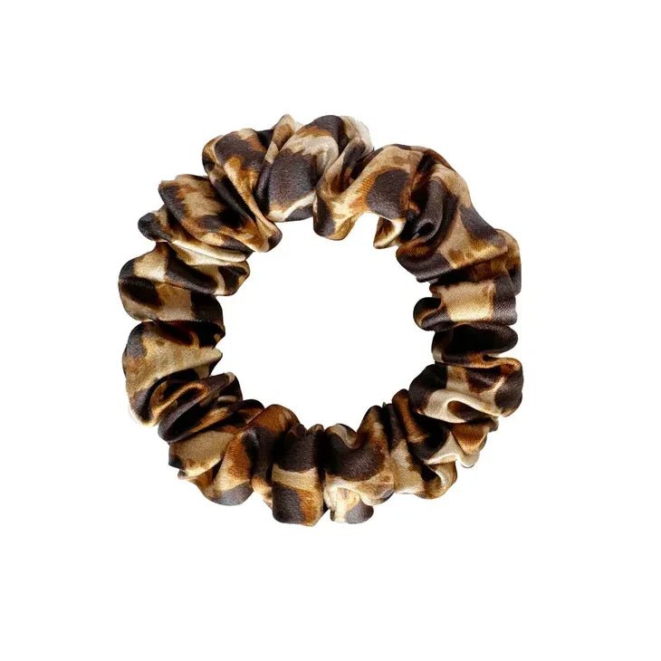 Silk Scrunchie Leopard - Blanda Beauty