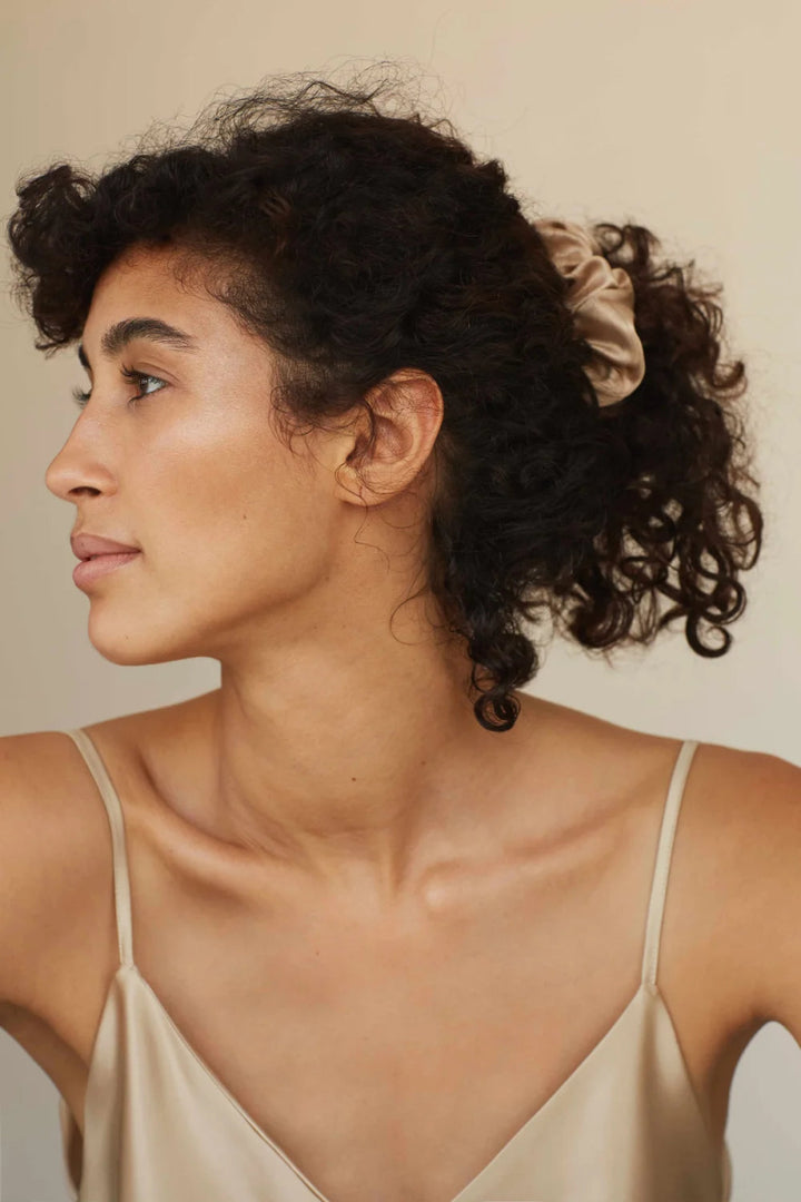 Silk Scrunchie Set - 3 x Größe M - Blanda Beauty