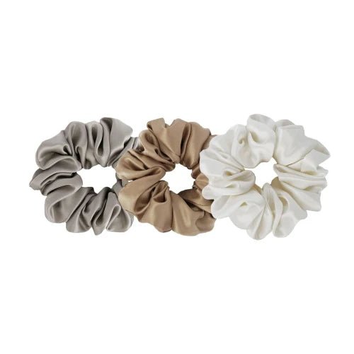 Silk Scrunchie Set - 3 x Größe M - Blanda Beauty
