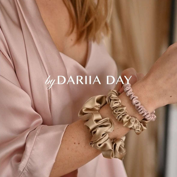 Silk Scrunchie Set - 3 x Größe XS - Blanda Beauty