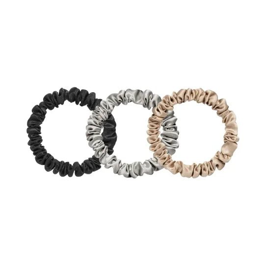 Silk Scrunchie Set - 3 x Größe XS - Blanda Beauty
