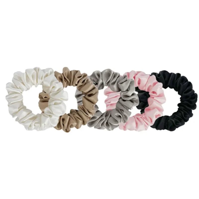 Silk Scrunchie Set - 5 x Größe S - Blanda Beauty