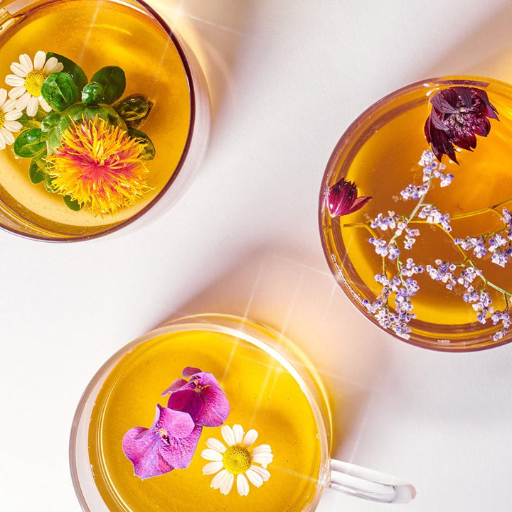 Ayurvedic Herbal Tea Sachets - cups from top
