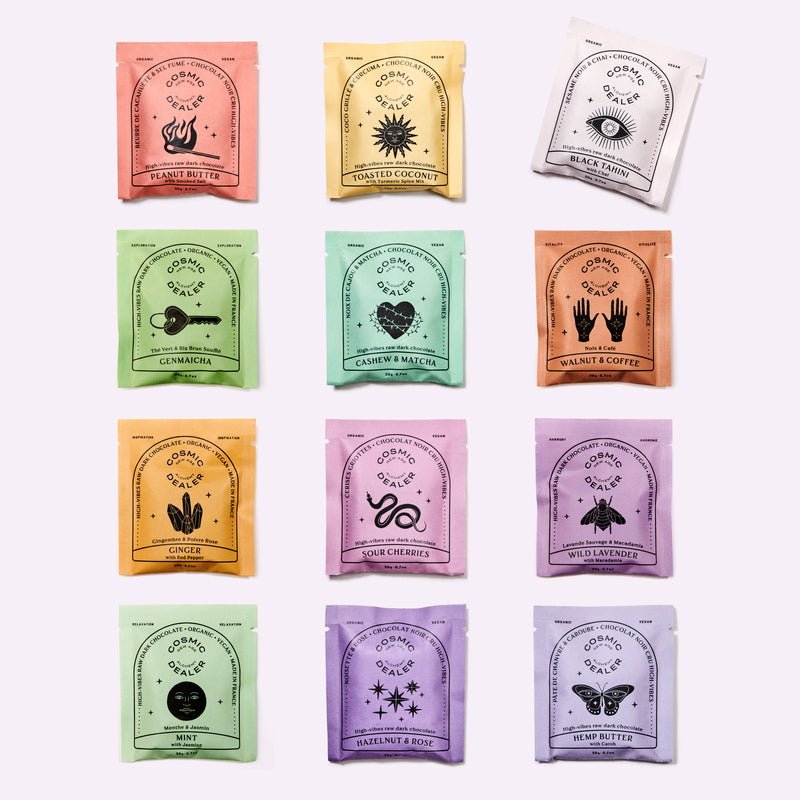 Box of 14 Chakra Chocolates Festive Selection - Flavours