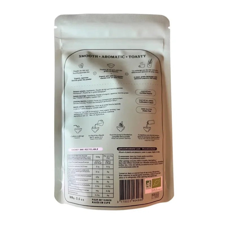 Genmaicha Powder - Japanese Green Tea & Toasted Rice - Rückseite