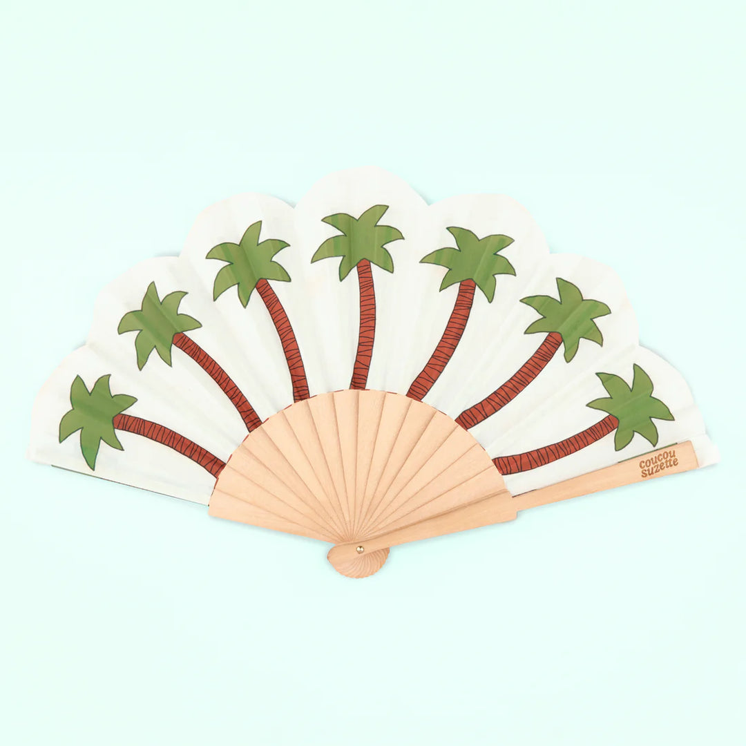 Palm Tree Hand Fan von Coucou Suzette - Freisteller