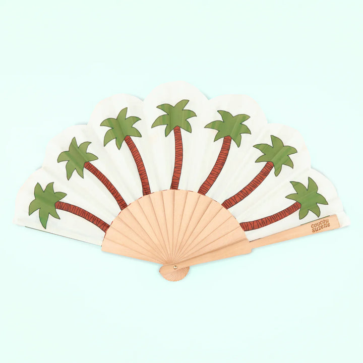 Palm Tree Hand Fan von Coucou Suzette - Freisteller