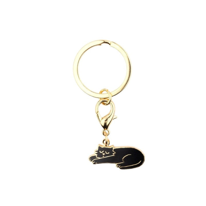 Coucou Suzette Black Cat Key Ring / Pet Tag - Cover Image