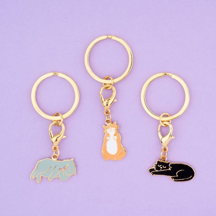 Coucou Suzette Black Cat Key Ring / Pet Tag - Collection Cat Key Rings