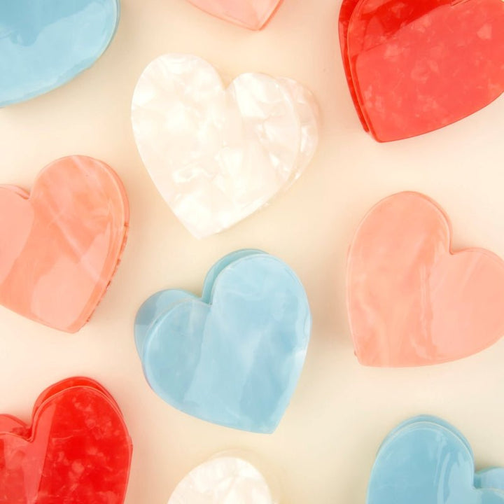 Artiglio per capelli Coucou Suzette Blue Heart - Collezione Heart