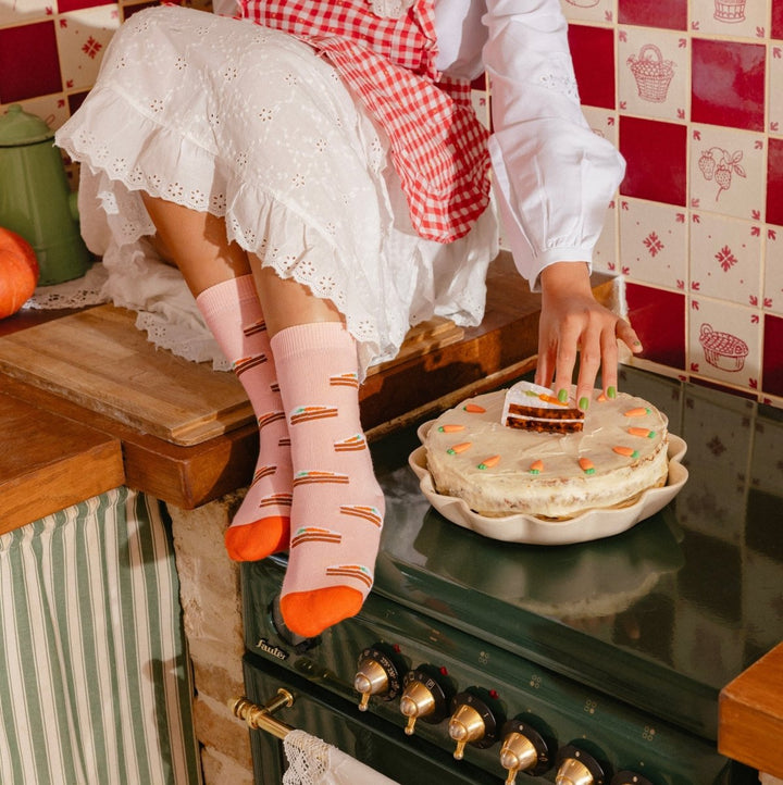 Coucou Suzette Carrot Cake Socks - Mood with Carrot Cake Collection