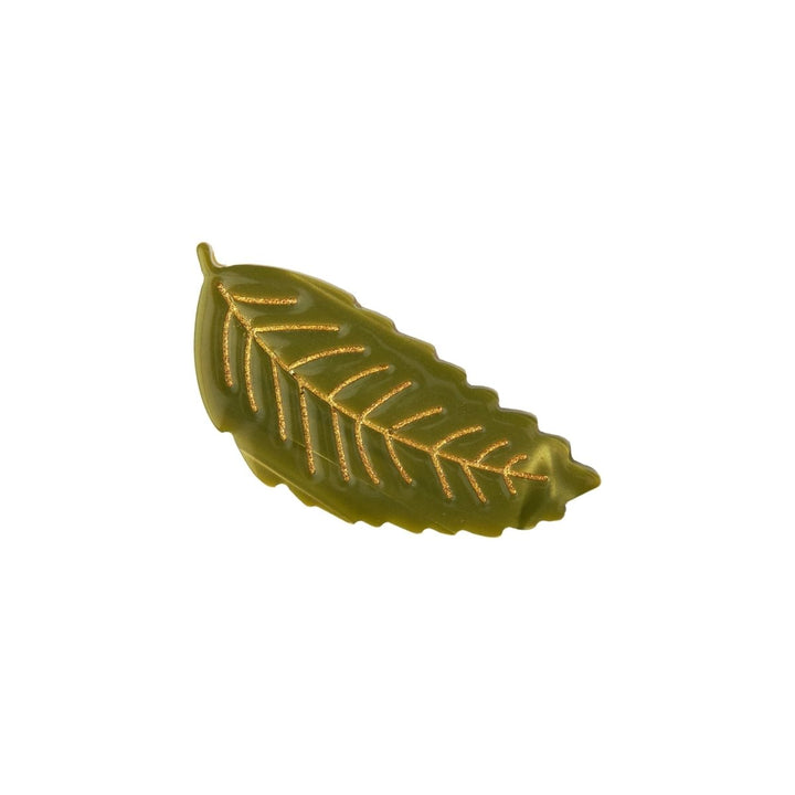 Coucou Suzette Chestnut Leaf Hair Clip - Cutout