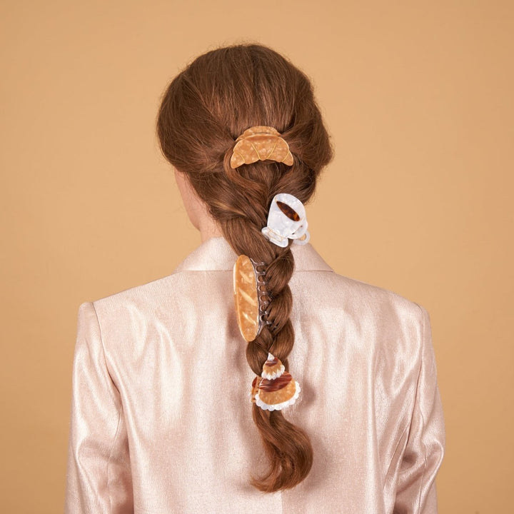 Coucou Suzette Croissant French Barrette - Café Collection Model