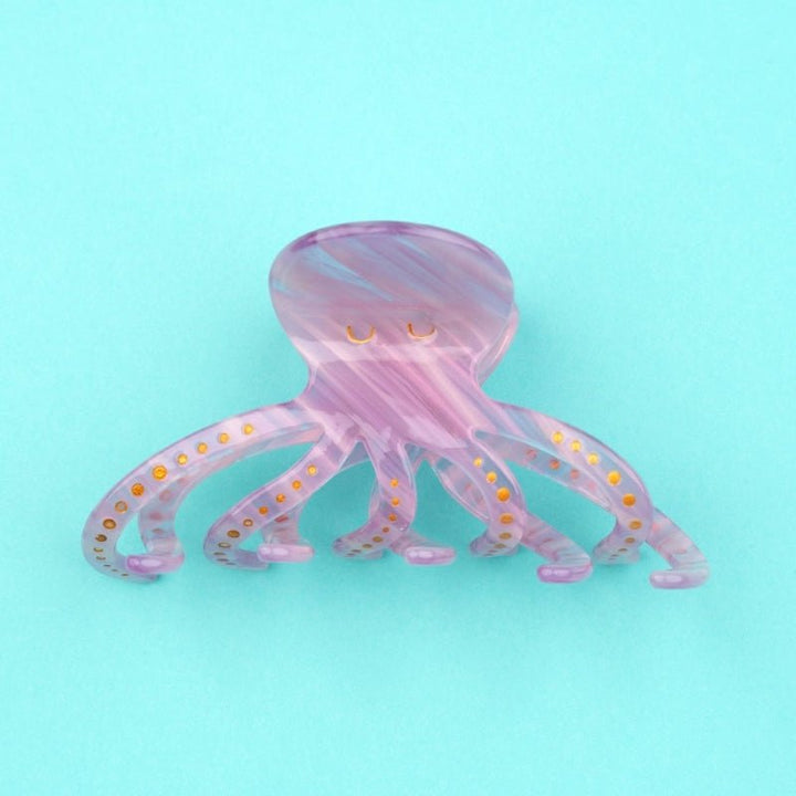 Garra para el pelo de pulpo Coucou Suzette - imagen del producto fondo turquesa