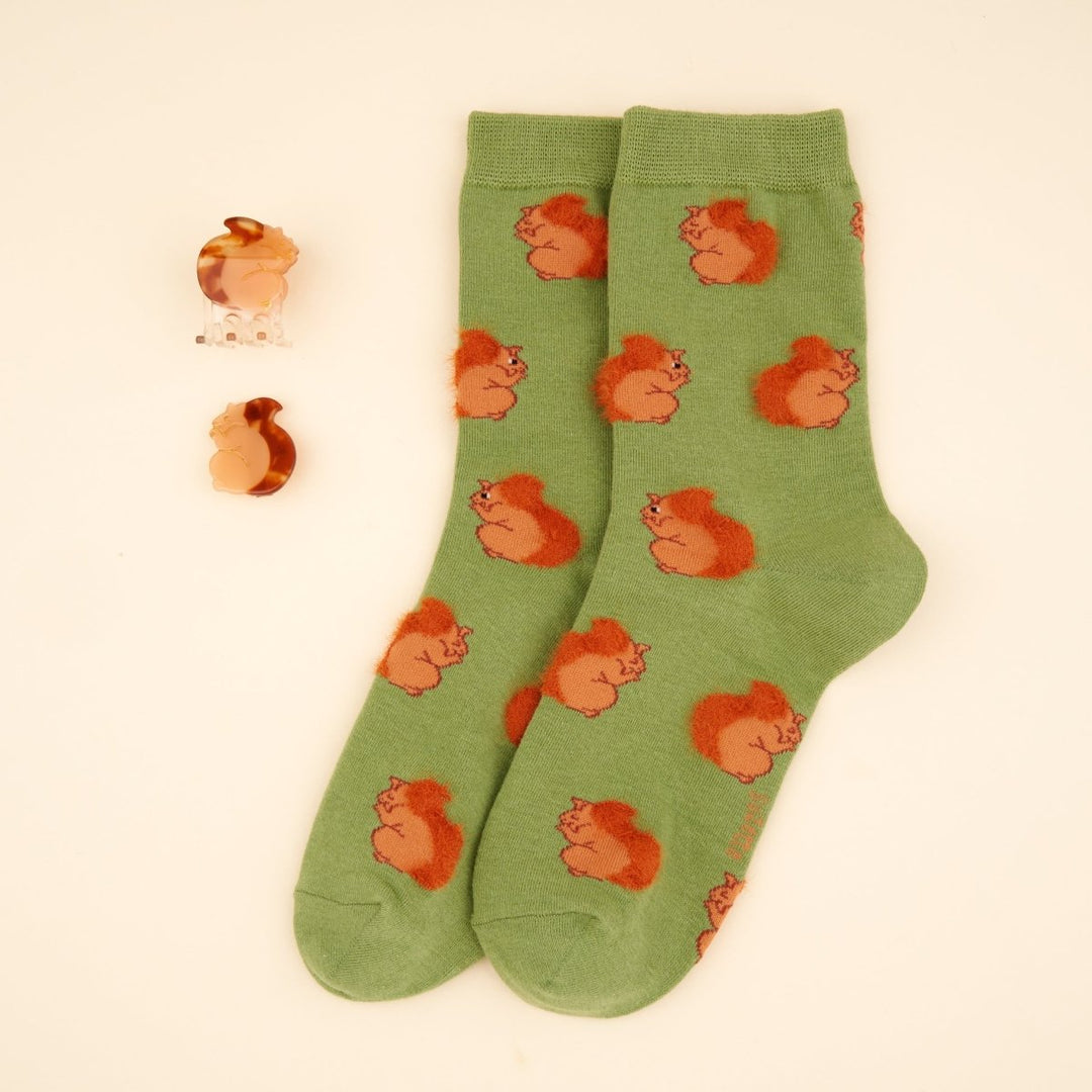 Coucou Suzette Squirrel Mini Hair Claw - Squirrel Collection