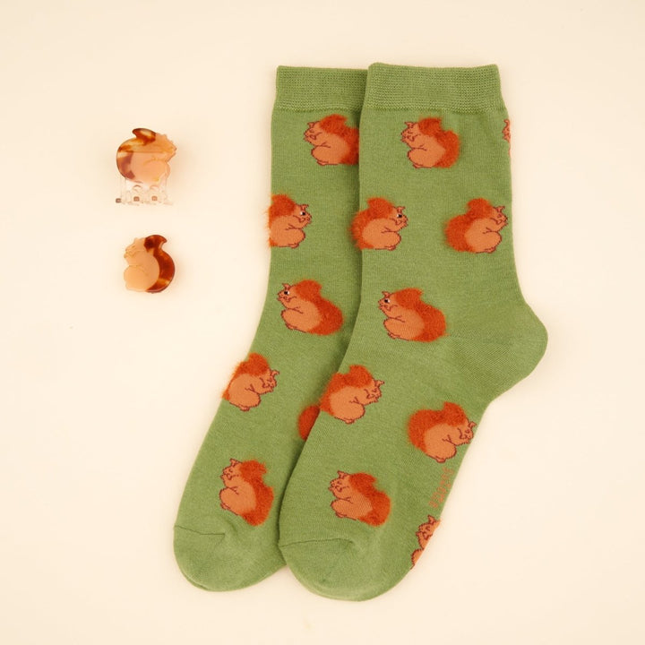 Coucou Suzette Squirrel Mini Hair Claw - Squirrel Collection