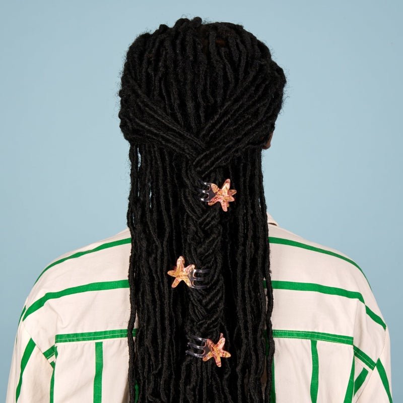 Pince à Cheveux Griffe 3'' Avec Cristaux Turquoise - Dorée - Neuve Avec étiquette