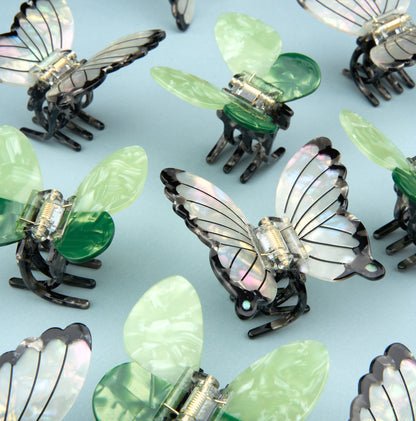 White Butterfly Hair Claw - Blanda Beauty