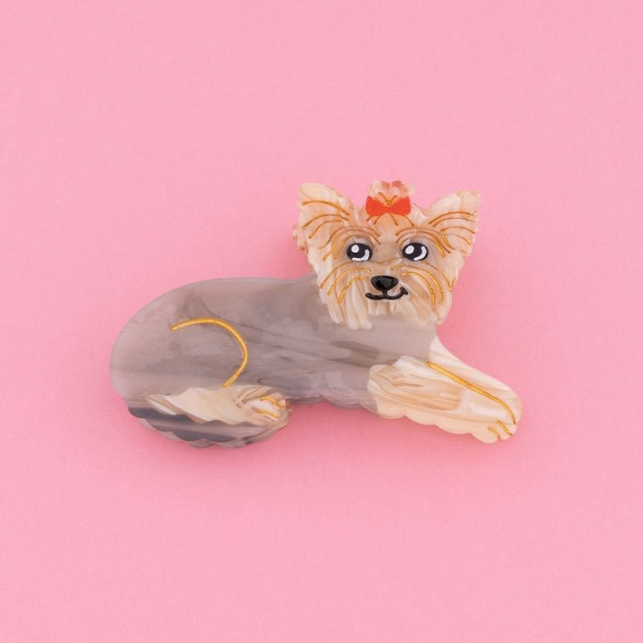 Coucou Suzette Yorkshire Hair Claw - Produktbild rosa Hintergrund
