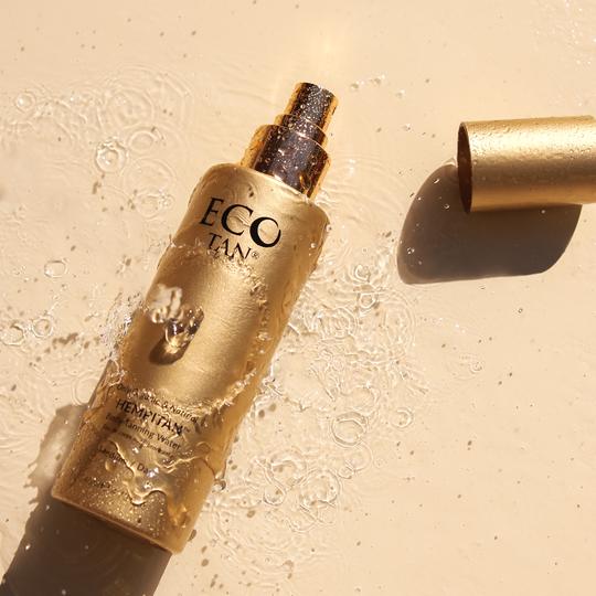 Eco By Sonya Hempitan Body Tan Water - imagen del estado de ánimo con gotas de agua