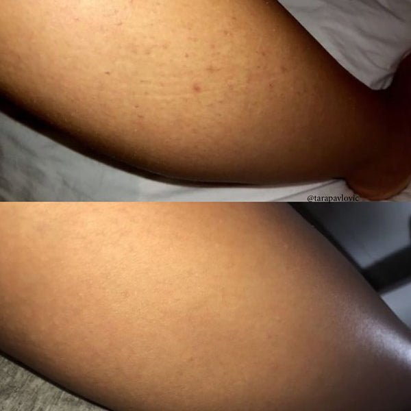 Eco By Sonya Exfoliante con sal rosa del Himalaya imagen antes y después