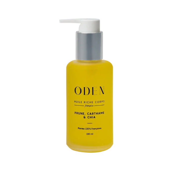 ODEN Rich Body Oil 100 ml - intensives Körperöl mit Pflaumenkern-, Distel- und Chiasamenöl für trockene Haut