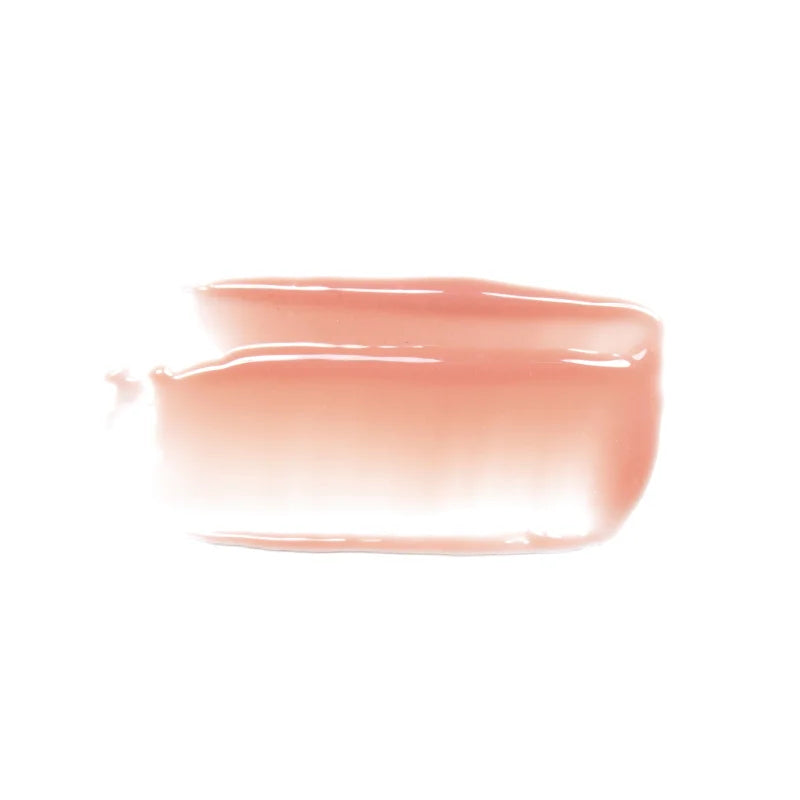 100% Pure Brillo de labios pigmentado de frutas Pink Caramel Swatch