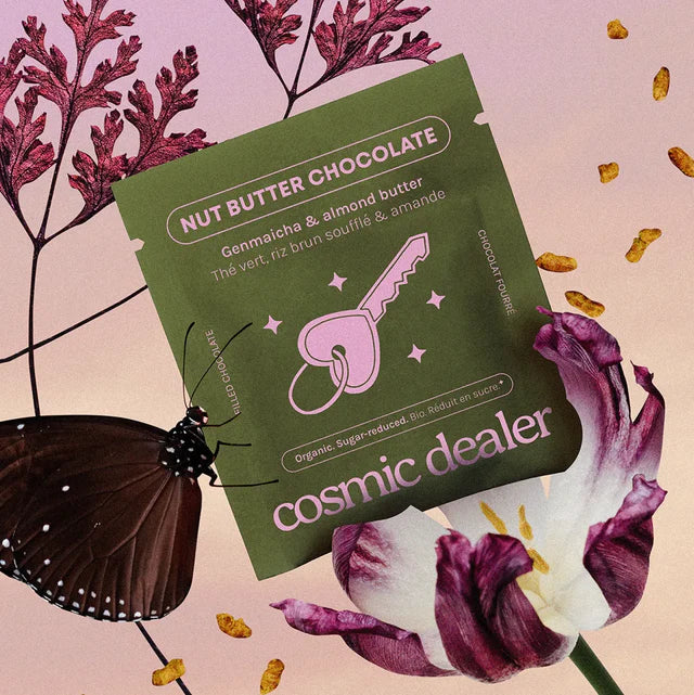 Cosmic Dealer Chakra Schokolade - Genmaicha and Almond Butter