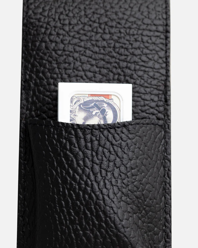 Leather Case For Safety Razor Black - Pocket