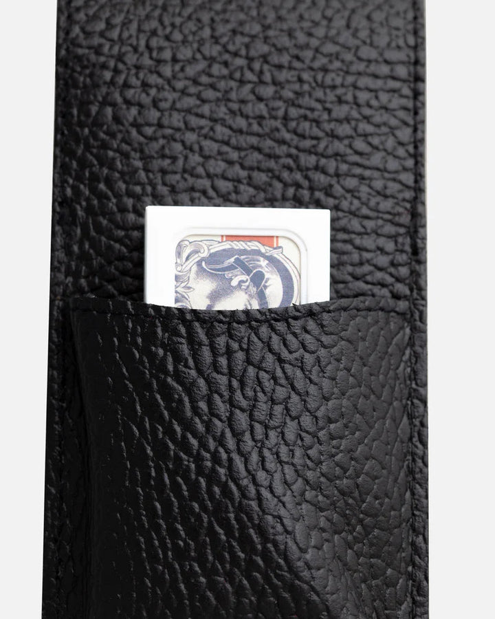 Leather Case For Safety Razor Black - Pocket
