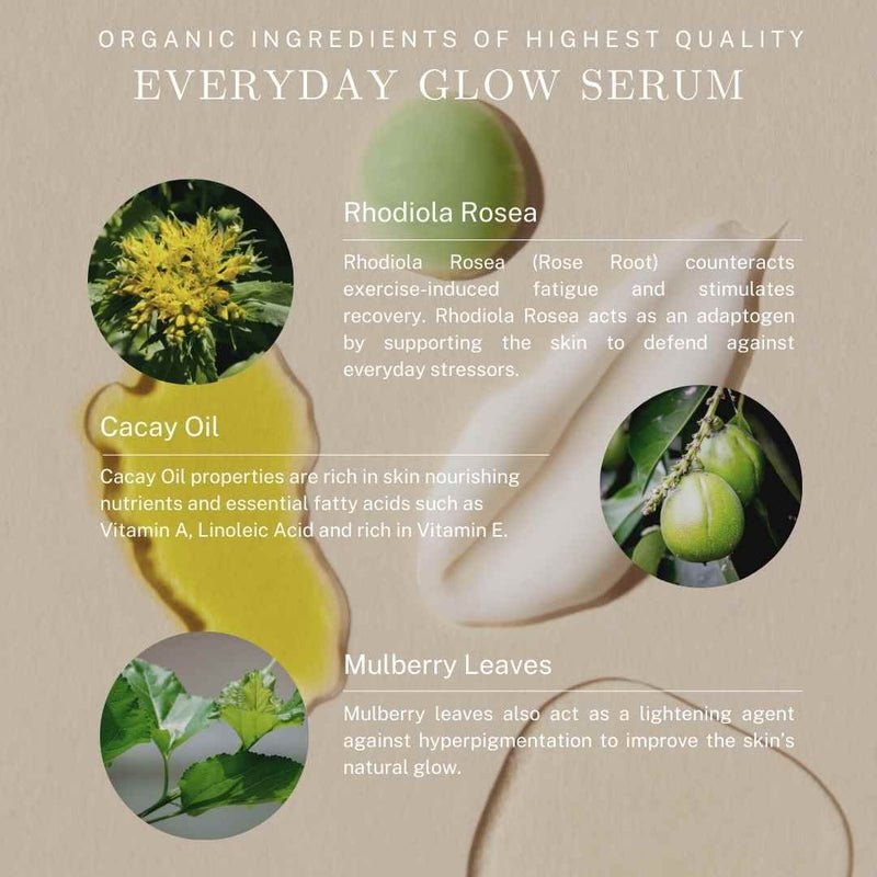 Naya Ingredientes orgánicos del Everyday Glow Serum