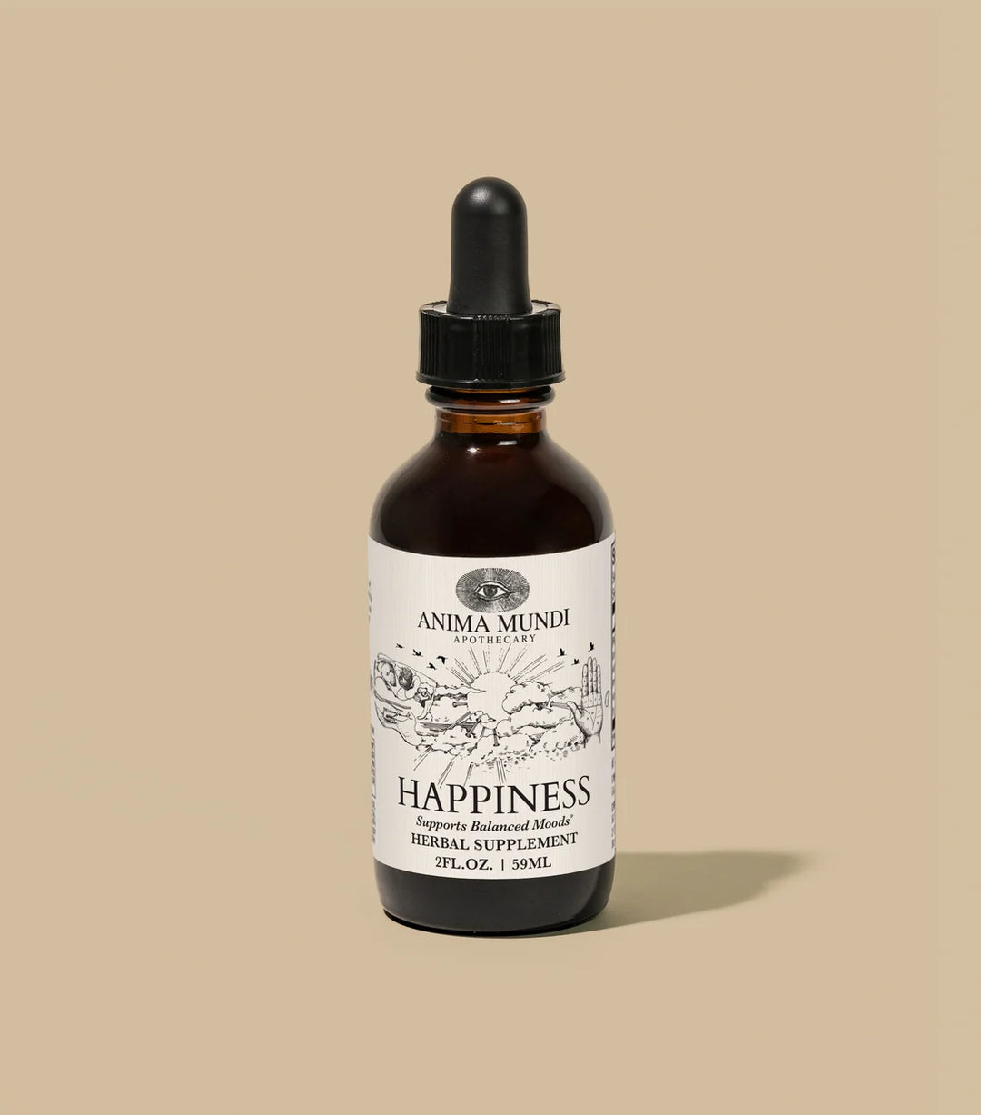 HAPPINESS Tonic | Adaptogenic Spirit Tonic - mit grafischer Zeichnung