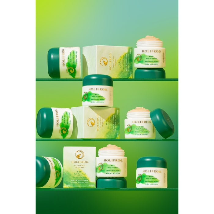Holifrog Kosi Multi-Acid Mask - stillife many kosis