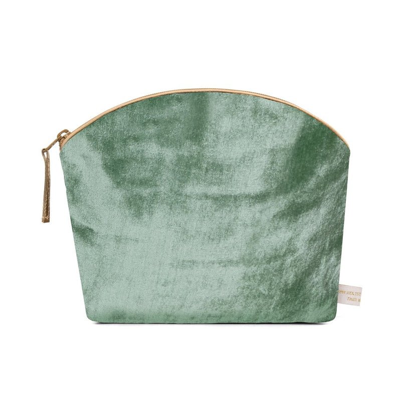 Lavender Make Up Bag Jade Silk Velvet