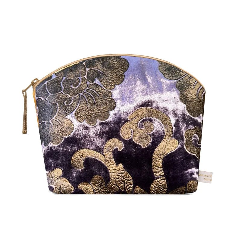 Lavender Make-Up Bag Purple Brocade